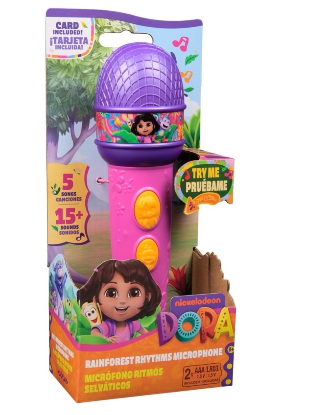 Nickelodeon Dora Rainforest Rhythms Kids Microphone